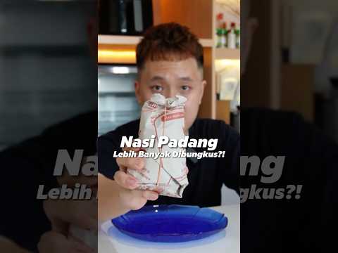 Siapa yang baru tau funfact ini? Alasan nasi padang lebih banyak kalau dibungkus! #NasiPadang
