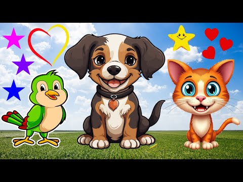 Cute Pets for Kids! 🐱🐶🐰🐦🐠