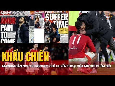 Amorim c.ắ.n ngược Rooney, chê huyền thoại của Man Utd chỉ giỏi chém gió, khi bị Plymouth sa thải