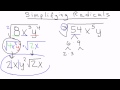 Simplifying Radicals and Factorization