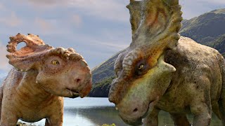 Dinosaurs faces many dangers and difficulties during the journey