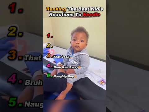 Ranking The Best Kid's Reactions To Needle #ranking #tiktok