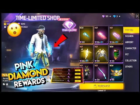 Pink Diamond Store Event Free Fire 🤯🥳| pink diamond event return | free fire new event| ff new event