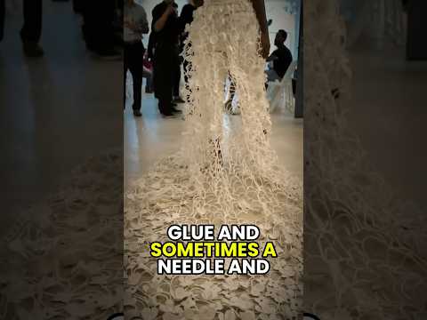 Incredible this disigner make creation with only paper😱 #incredible  #unbelievablefacts #shorts