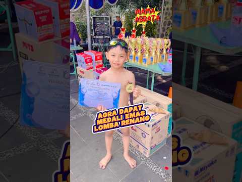 Agra dapat medali emas lomba renang😱Part 1500