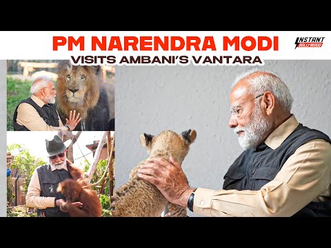 PM Modi Visits Anant Ambani's Vantara 🐘 | A Wild Adventure with India's Wildlife Champion