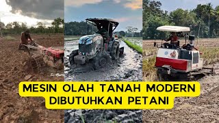 Mesin olah tanah modern untuk menanam padi dan lainnya