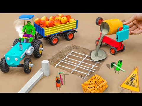 diy mini tractor making cute little house construction science project | rc tractors