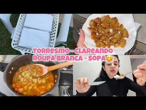 ROUPA DE CAMA BRANQUINHA- TORRESMO NA AIR FRYER- SOPA COM CARNE