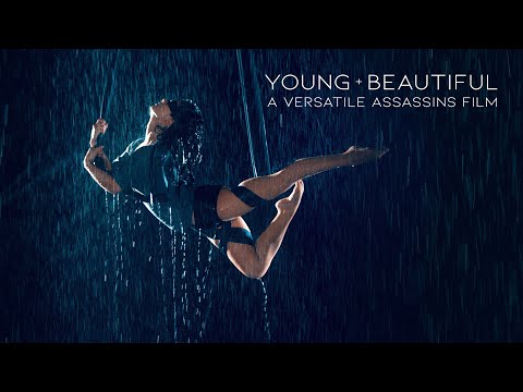 VERSATILE ASSASSINS | Young &amp; Beautiful | Blindfolded Aerial Performance in Rain Room - Selkie Hom