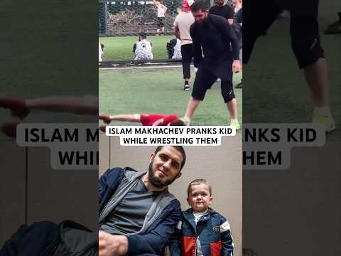 ISLAM PULLS A TRICK ON A KID WHILE WRESTLING THEM