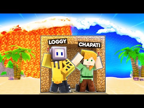 I Built Minecraft Most STRONGEST Base To HIDE FROM LOGGY | MINECRAFT