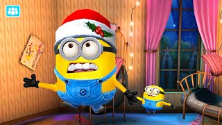 Santa Jerry minion completed two levels in Prison and Pyramids with Three fruits