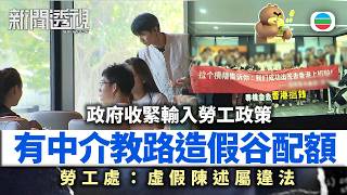 新聞透視｜輸入勞工政策收緊　有中介教路違規買強積金戶口湊人頭｜（繁／簡字幕）｜無綫新聞 ｜TVB News