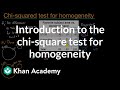 Exploring the Chi-Square Test for Homogeneity
