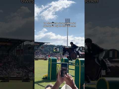 Who owes you a trip to CHIO Aachen? ๐ด #chioaachen #showjumping #equestrian
