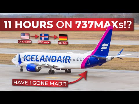 BRUTALLY HONEST | Trans-Atlantic ECONOMY on Icelandair Boeing 737 MAX 8 Orlando - Keflavík - Berlin!