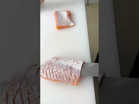 Awesome salmon cutting! #amazing #video #skills #2023