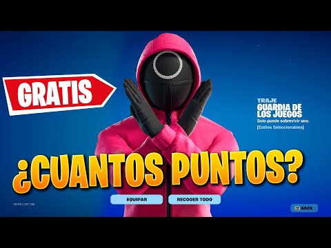 CUANTOS PUNTOS SE NECESITAN PARA CONSEGUIR GRATIS SKIN SQUID GAMES FORTNITE COPA DOMINIO DEL CALAMAR