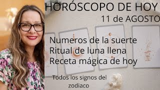 HORÓSCOPO DE HOY 11 DE AGOSTO 2025 SIGNO POR SIGNO