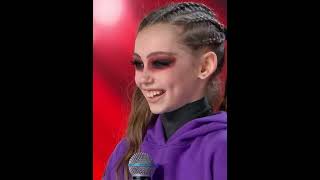Sweet girl SHOCKS The Judges! 😱 #halloween #dance