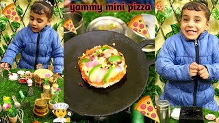😋mini pizza 🍕 resepi 😋| miniature cooking|   mini food| tyni cooking| #miniaturerealcooking