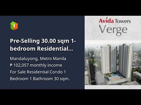 Pre-Selling 30.00 sqm 1-bedroom Residential Condo For Sale in Mandaluyong