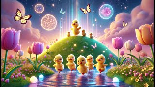 Cinco Patitos Alegres 🐥💛 | Canción Infantil Educativa en Español