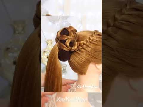 Hermoso recogido elegante