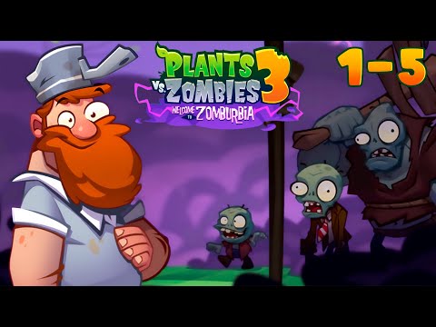 PLANTS vs ZOMBIES 3 Welcome To Zomburbia Gameplay NIVEL 1-5