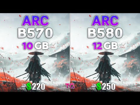 Intel ARC B570 10GB vs ARC B580 12GB - Test in 10 Games