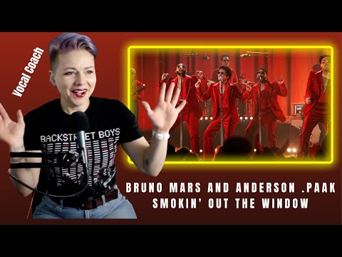 Bruno Mars, Anderson. Paak - Smokin Out The Window - New Zealand Vocal Coach Analysis and Reaction