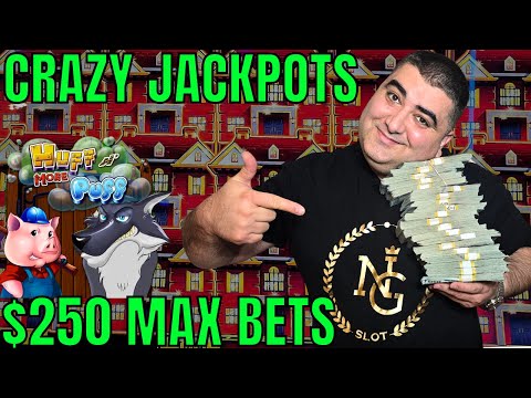 Jaw-Dropping JACKPOT On Huff N More Puff Slot - $250 Max Bet