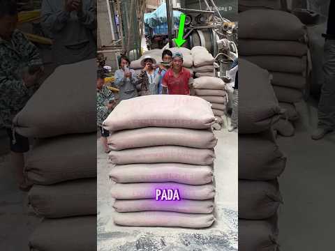 Kuli bangunan yang lebih kuat dari pada atlet angkat besi
