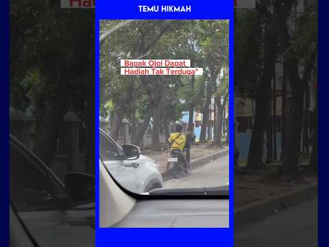 bapak ojol jawab pertanyaan sederhana dapat hadiah 4 lembar uang 50 ribuan 🚖✨
