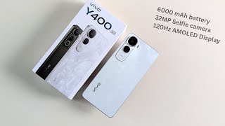 Vivo Y400 5g Unboxing and Review | 6000 mAh battery | 90W fast charging | 120Hz AMOLED Display