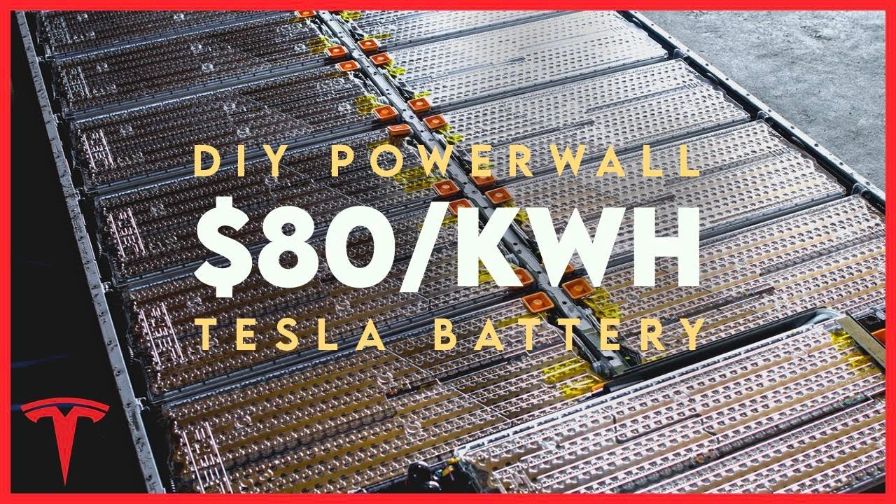 The 60kWh Tesla Battery Powered DIY Powerwall