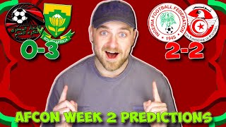 AFCON WEEK 2 PREDICTIONS & TIPS | EGYPT VS SOUTH AFRICA, NIGERIA VS TUNISIA & MORE!