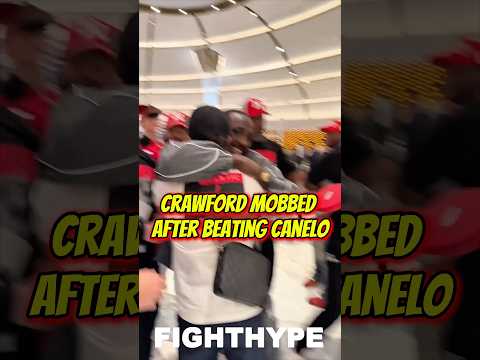 Terence Crawford MOBBED After BEATING Canelo