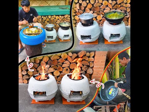 Using Tub and Styrofoam to Make Awesome Wood Burning Stove