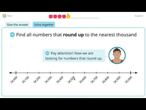 Rounding Numbers to the Nearest 1000, 10,000 & 100,000 - Video