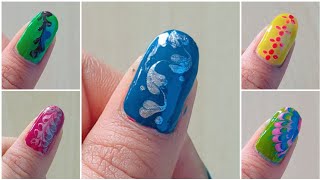 6 Easy nail art design💅 for beginners ✨ #nailart #naildesign #easynailart