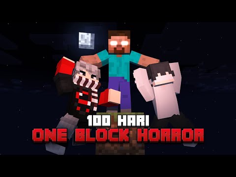 100 Hari Minecraft One Block Horror [ft @no1ree ]