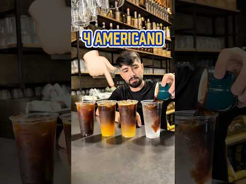 4 Americano | Iced americano | Orange americano | Lemon honey americano | Espresso tonic
