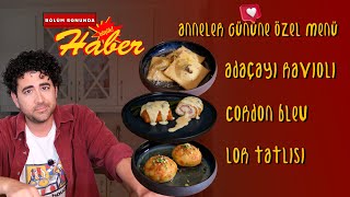 Anneme Bu Menüyü Hazırladım… Ve Finalde Büyük Haber  | Cordon Bleu, Ravioli,  Lor Tatlısı