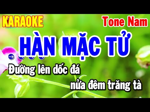 Karaoke Hàn Mặc Tử Tone Nam Nhạc Sống Rumba Chuẩn 2025 | Thanh Hải