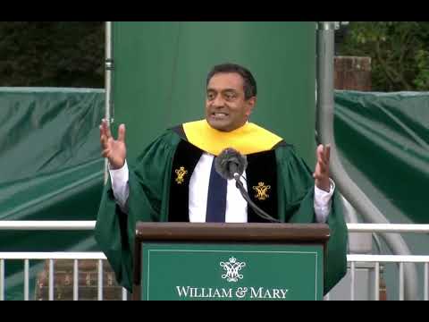 Dr. M. Sanjayan at the 2025 William & Mary Commencement Ceremony [Full]