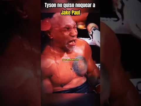 MIKE TYSON no quiso noquear a JAKE PAUL
