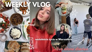 WEEKLY VLOG | ścięłam włosy! | nastoletnie życie w Warszawie | dorosłe decyzje | koncert