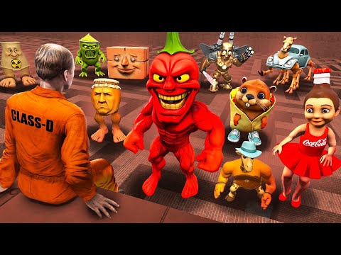 Puede ITALIAN BRAINROT RAROS encontrarme en un LABERINTO!? (Garry's Mod Sandbox)